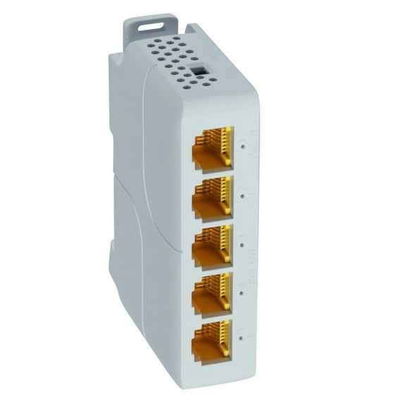 CSYANXING Plug-and-Play POE Extender for Network Devices, 5 Ports, Extends Ethernet and Power Over Long Distances