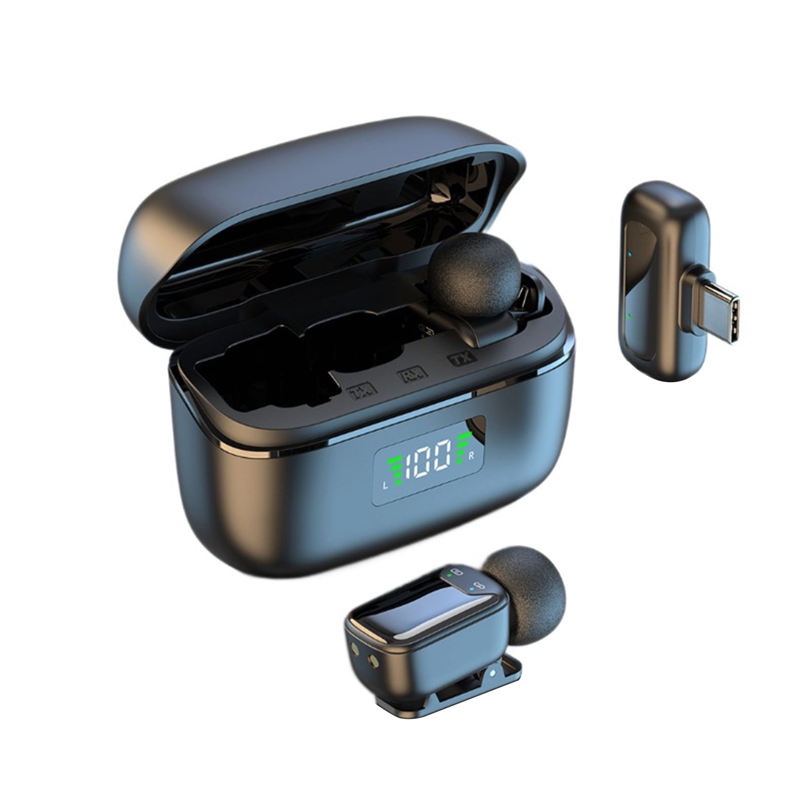 CSYANXING Portable Usb-C Lavalier Microphone 300Mah Battery 4-5H Working Time For Outdoor Video Content Production