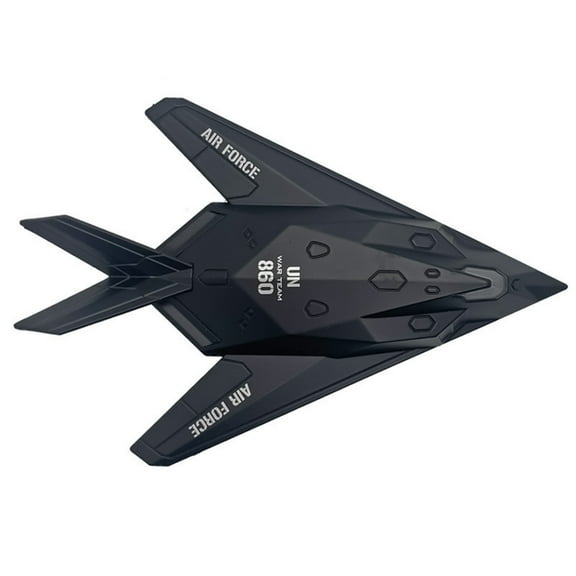 CSYANXING Quality Alloy Airplane Model for Decor US F-117 Nighthawk Stealth Fighter, 1:300 Scale, Sound & Light Effects, Shelf Ornament