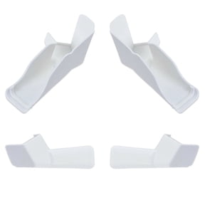 CSYANXING RV Gutter Spouts White Set of 4 Extensions Prevents Black Streaks from Rainwater Protects RV Siding Easy to Install