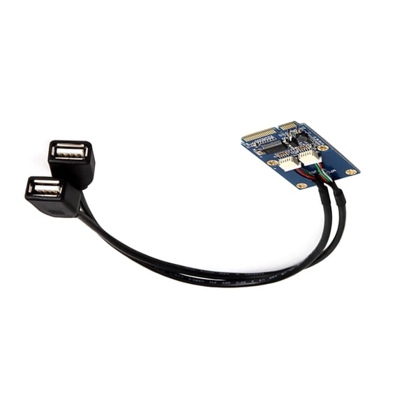 CSYANXING Reliable MINI PCI-E USB Expansion Card, 5PIN 1.0mm Interface, USB Cable for WinXP/2003/VISTA/2008/7/8/10/1132/64BIT/Linux