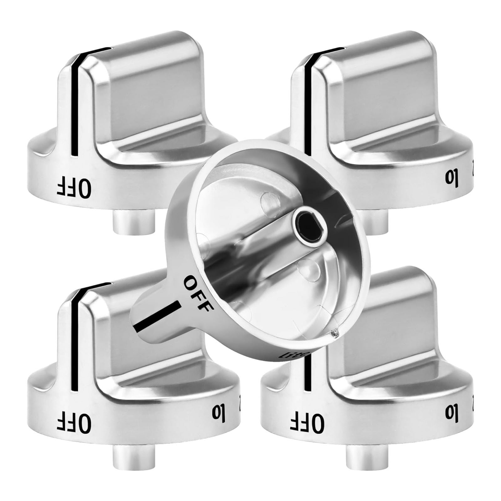 CSYANXING Silver Oven Control Knobs for Frigidaire Appliances - Durable, Practical & Hygiene-Friendly
