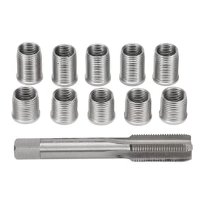 CSYANXING Stainless Spark Plug Thread Repair Kit M12 Tap M10 Inserts Easy Install Universal Gasoline Diesel Generator Engine Set