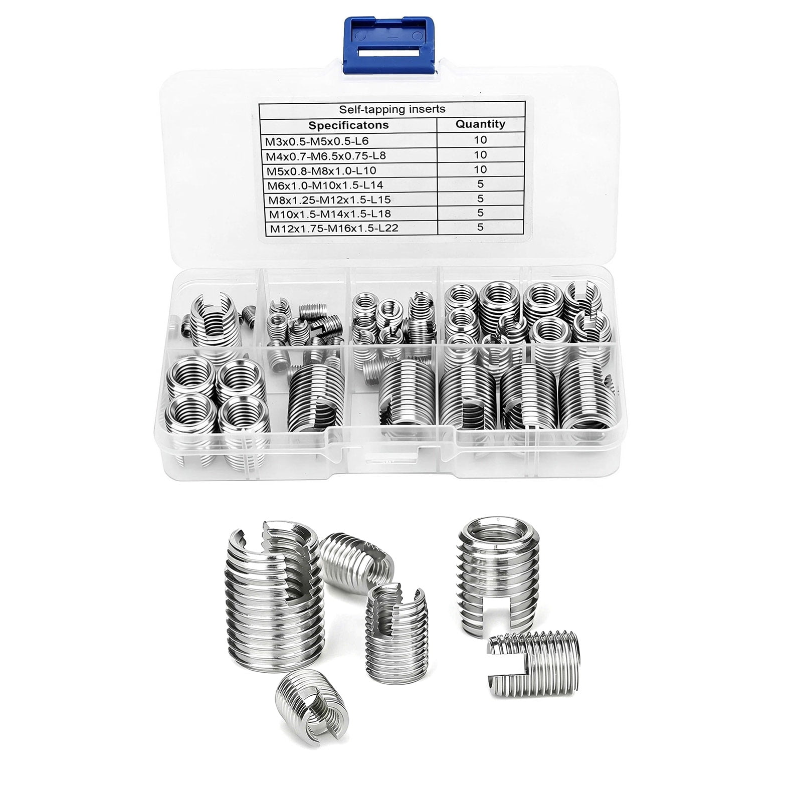 CSYANXING Stainless Steel Self Tapping Thread Inserts Metric Thread System Reinforcement For Stripped Worn Threaded Holes Repair