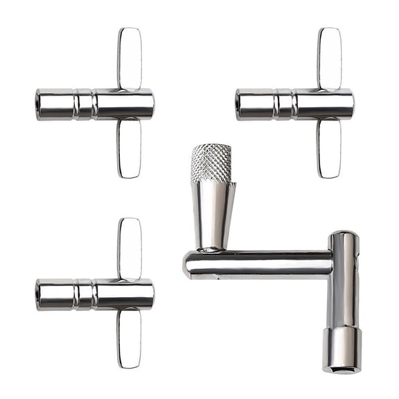 CSYANXING Steel Drum Key Set for Efficient Drum Tuning 4 Pack Includes Standard and Speed Keys for All Drum Kits Portable
