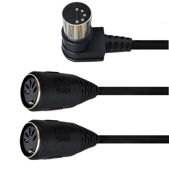 CSYANXING Sturdy MIDI Cable with Nickel Plated Connectors for Expanding MIDI Connections in Studios
