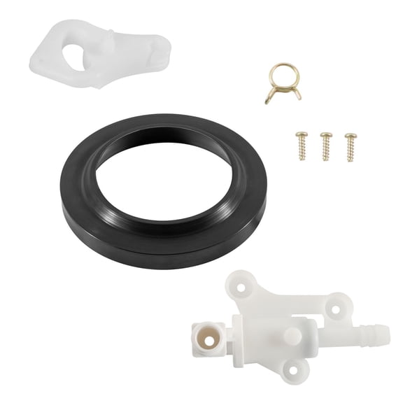 CSYANXING Style Lite Toilet Water Valve Assembly for RV Use with Included Flange Seal Clamp Screws Quality Material