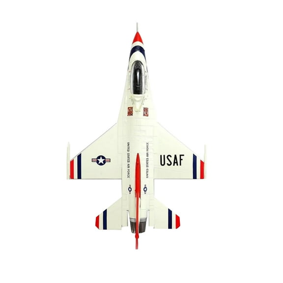 CSYANXING USAF F-16 Model for Collection 1:100 Scale Thunderbirds Aircraft Model for Desk Display or Gift for Plane Fans
