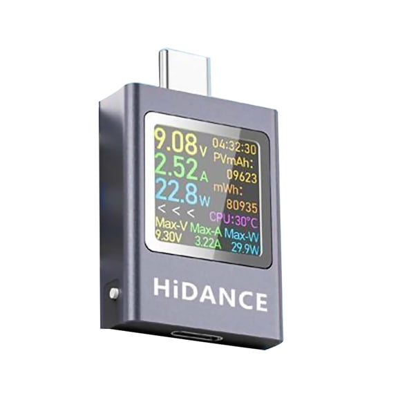 CSYANXING USB C Power Meter Multimeter For Battery Capacity Power Bank Testing 6A 50V Fast Charge Compatible