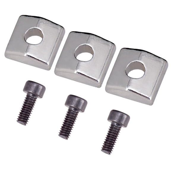 CSYANXING Upgrade String Lock for Electric Guitar Tremolo Bridge Metal Rust Resistant Corrosion Proof Easy Install Nut Blocks Screws Black