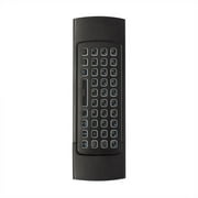 CSYANXING User-Friendly MX3 Air Mouse 2.4G RF, 81 Keys, Black, 5M Range for Windows, Android, and Linux Systems