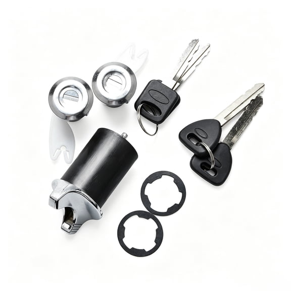 CSYANXING Vehicle Lock Cylinder Set With Matching Keys Hardware Included For Passenger Vehicle Lock System Restoration
