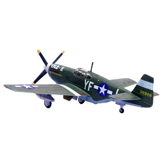 CSYANXING WWII US P 51B Mustang Diecast Airplane 1:72 Scale Model 358th Air Wing 355 Squadron Collectible Desk Display