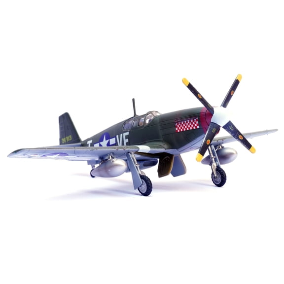 CSYANXING WWII USAAF P 51B Mustang Diecast Model 1:72 Scale Don Gentile Shangri La for Aviation Enthusiasts with Stand