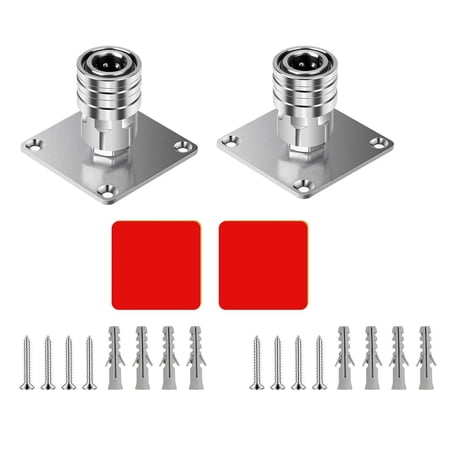 CSYANXING Wall Mount Foam Sprayer Holder for Pressure Washers 1/4” Quick Connect Stainless Steel Organizer 2 Pcs