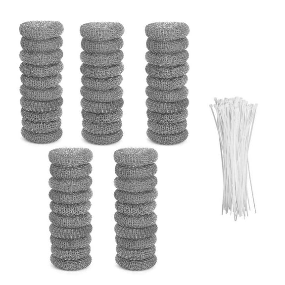 CSYANXING Washing Machine Drain Hose Filter 50 Units 304 Stainless Steel Mesh Rust Proof for Laundry Sink Tub Use