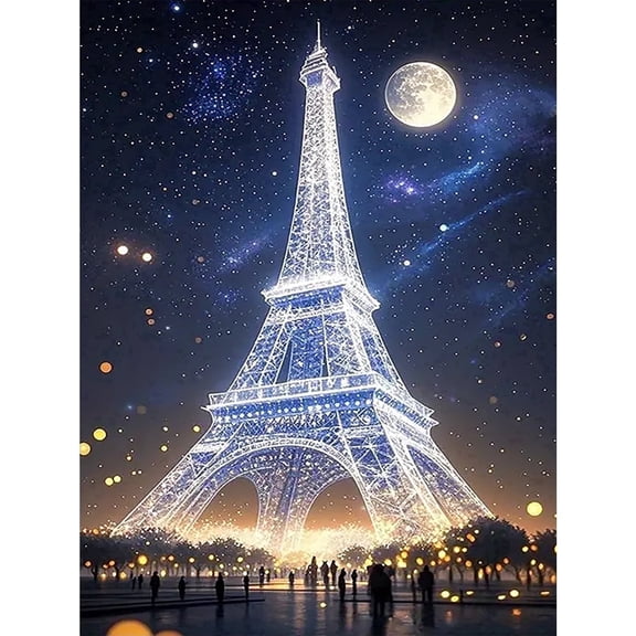 CSZPPQAF 5D Diamond Art for Adults Beginners-Tower,Full Round Drill Diamond Painting Kits, Relaxing Craft & Wall Decor