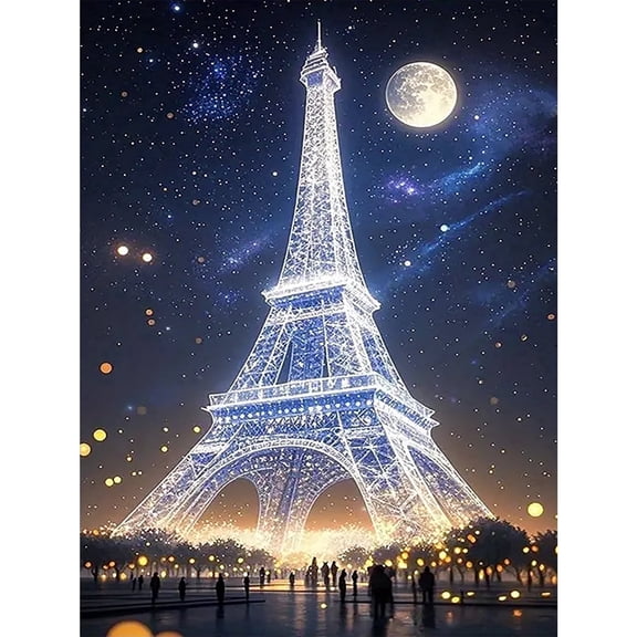 CSZPPQAF 5D Diamond Art for Adults Beginners-Tower,Full Round Drill Diamond Painting Kits, Relaxing Craft & Wall Decor