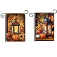 thumbnail image 1 of CSZPPQAF Autumn Garden Flags 12x18 Double Sided-Jack-o'-lantern,2 Pack-165 GSM Polyester Fall Yard Decoration Flags, Fade Resistant, 1 of 6