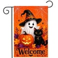 thumbnail image 1 of CSZPPQAF Halloween Garden Flags 12x18 Double Sided-Ghost,165 GSM Polyester Fall Yard Decoration Flags, Fade Resistant, 1 of 6