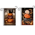 thumbnail image 1 of CSZPPQAF Hallween Pumpkins Flags 12x18 Double Sided,2 Pack-165 GSM Polyester Fall Yard Decoration Flags, Fade Resistant, 1 of 6