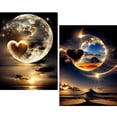 thumbnail image 1 of CSZPPQAF Moon Diamond Painting Kits,2-Pack Full Round Dril Diamond Art,11.8"×15.8",Relaxing Craft, 1 of 7