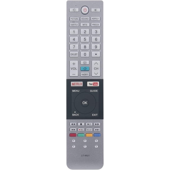 CT-8521 Replacement Remote Control fit for Toshiba LCD LED TV 50L3400 F40L3400 CT-8516