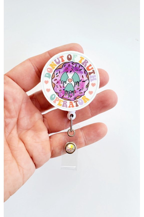 CT Badge Reel | Donut of Truth Operator Badge | Radiology Tech | Funny Radiology Badge | Rad Tech Badge | Cat Scan Badge