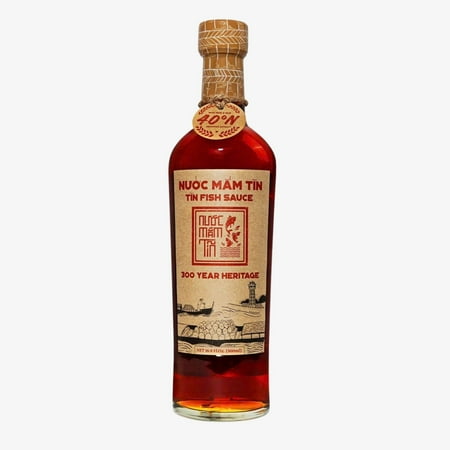 TIN Fish Sauce by Lang Chai Xua – 40°N Protein, Traditional Vietnamese Anchovy Sauce, 500ml Glass Bottle