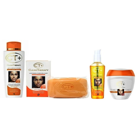 CT Clear Therappy Extra Lightening Skin Cream 6.76 Lotion 8.45oz Soap 6.17oz Serum 2.37o