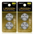 CTENERGY LIR2032 Rechargeable Batteries 3.7V with High Capacity 70mA