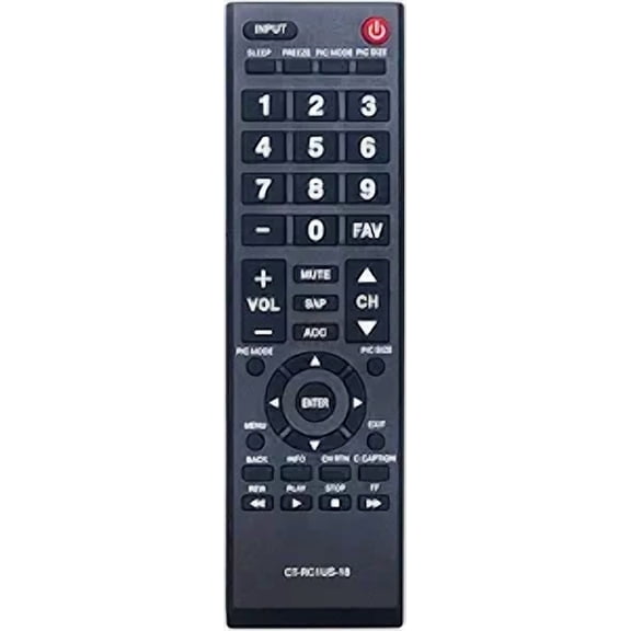 CT-RC1US-18 Replaced Remote fit for Toshiba LED TV 43L420U 49L420U 32L220U19