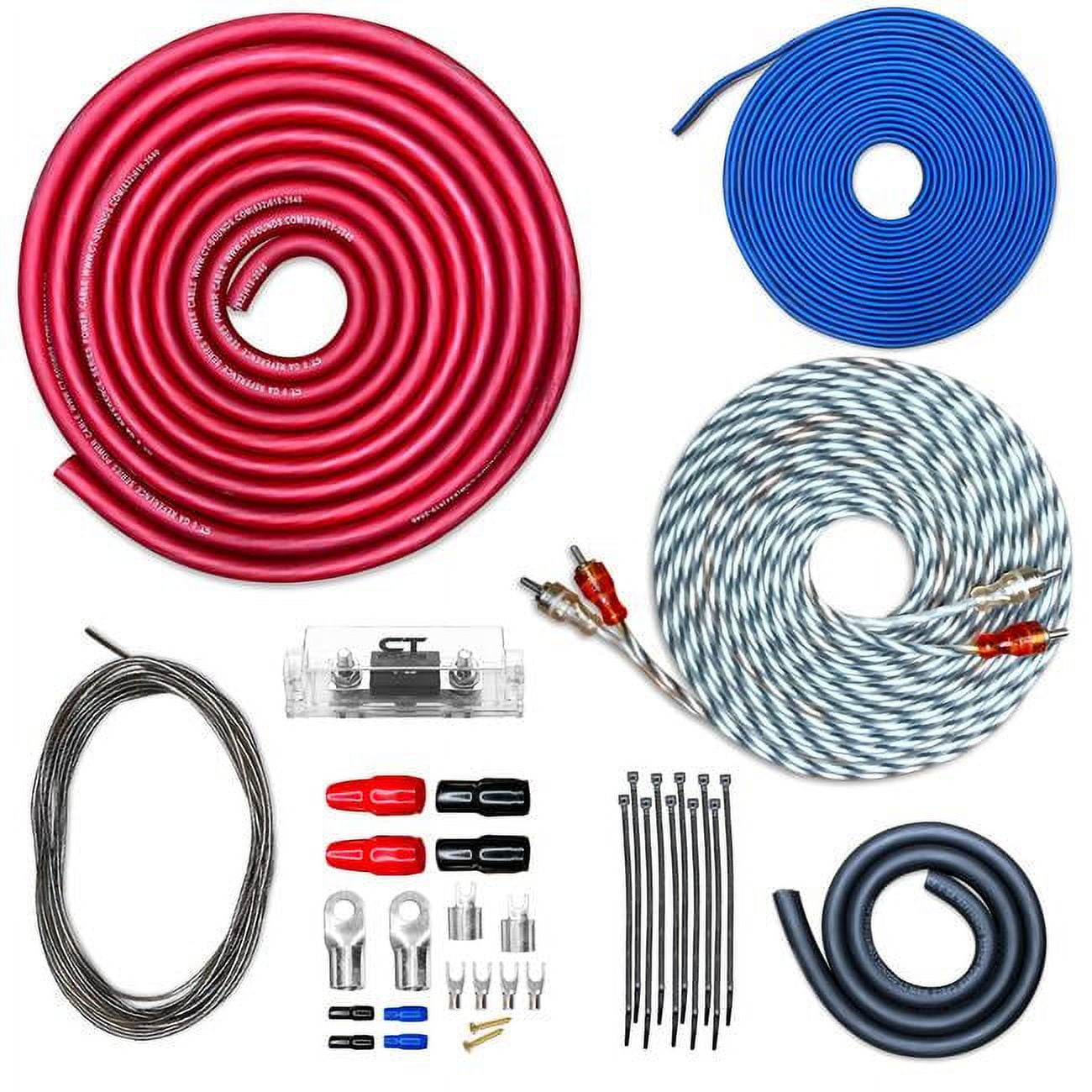 CT Sounds Car Audio AMPKIT0GAREF 0 Gauge 2000 Watt Amplifier Wiring