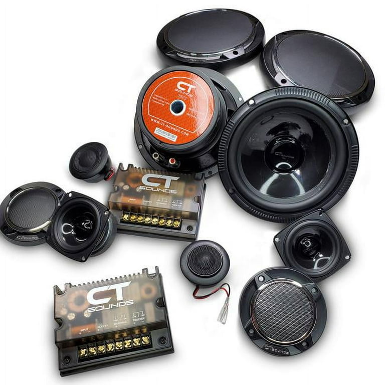 CT Sounds Car Audio Strato 6.5 Inch 3 Way Component Set 230 Watts RMS Power