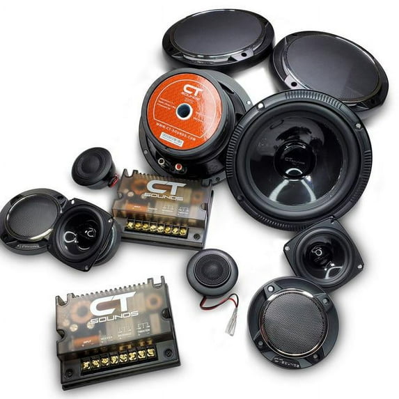 CT Sounds Car Audio Strato 6.5 Inch 3-Way Component Set 230 Watts RMS Power