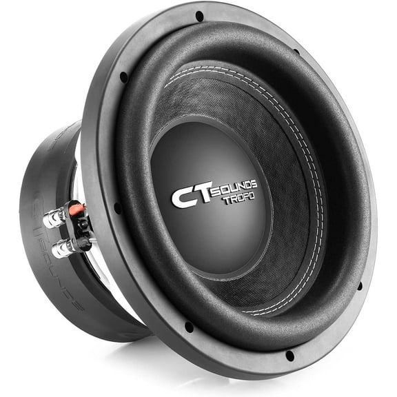 CT Sounds TROPO-10-D4 1300 Watts Max 10 Inch Car Subwoofer Dual 4 Ohm
