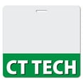 thumbnail image 1 of CT TECH Heavy Duty Horizontal Green (50 pack) - Spill & Tear Proof Cards - 2 Sided USA Printed Quick Role Identifier ID Tag Backer by BadgeZoo, 1 of 2