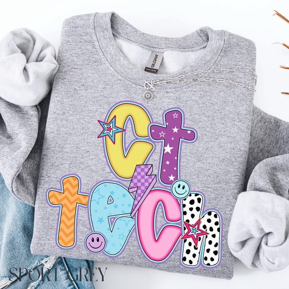 CT Tech TShirt Ct Tech Gift Ct Tech TShirt Computed Tomography Crewneck Radiology CT Tech