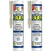 CT1 - Beige - Building Sealant & Adhesive Snag Tube for Virtually Any Material 1