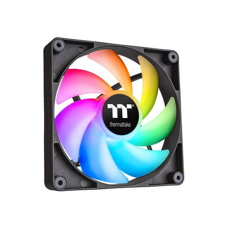Thermaltake - CT 120 ARGB Sync 120mm Cooling Fan with Daisy-Chain Design (2-Pack) - Black