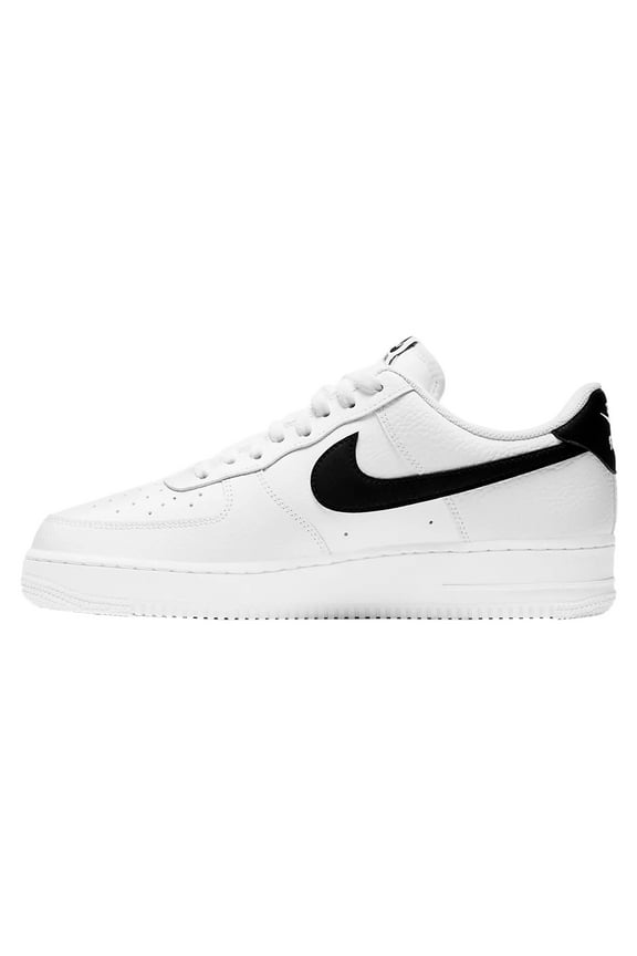 [CT2302-100] Mens Nike Air Force 1 Low '07 'White Black Pebbled Leather'