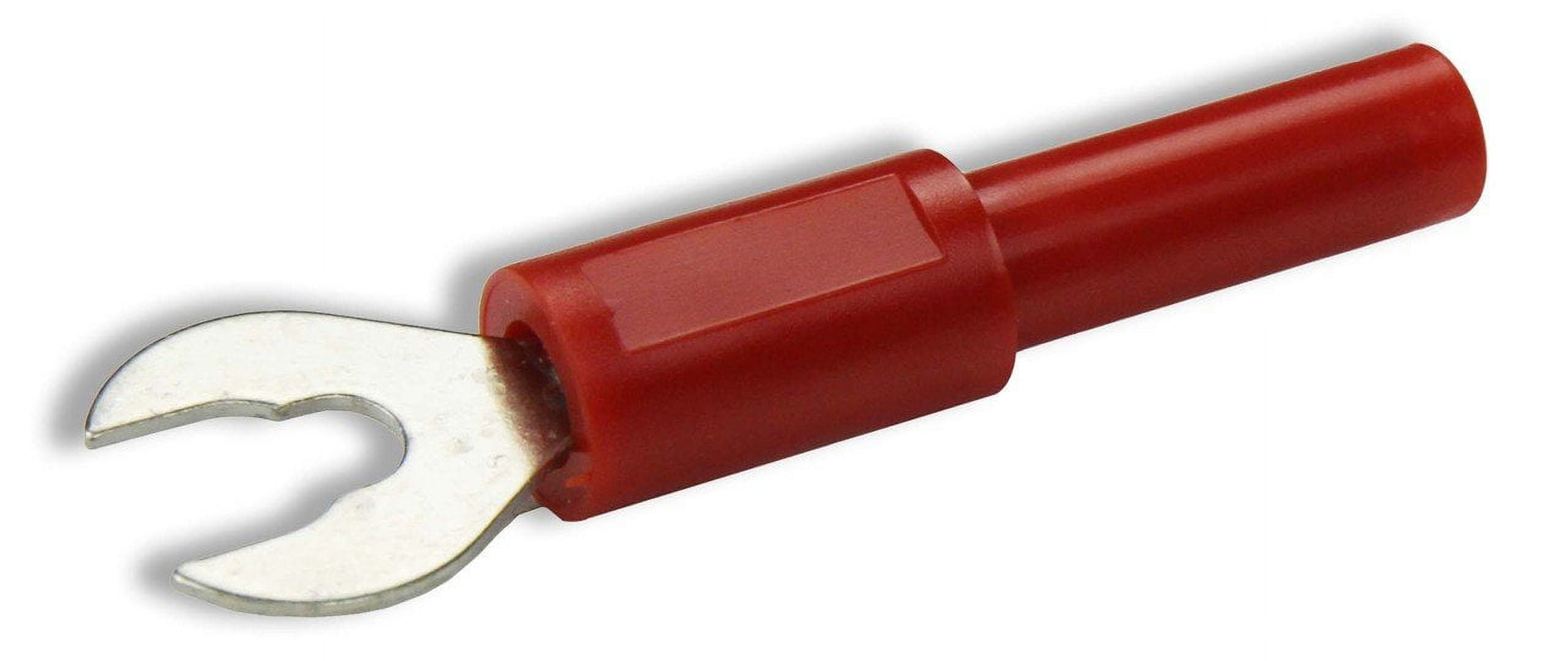CT2553 Digital Multimeter Probe 6Mm Lug To 4Mm Jack Adapter, 36 Amp, Red (Pack Of 10)