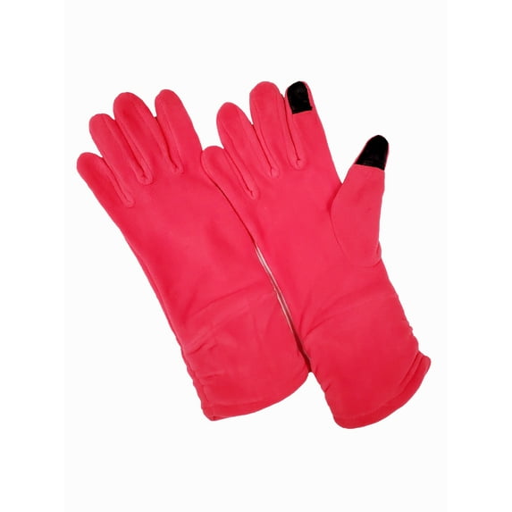 CT8600, Ladies Fashion Fleece Touch Screen Gloves, Ruched Cuff