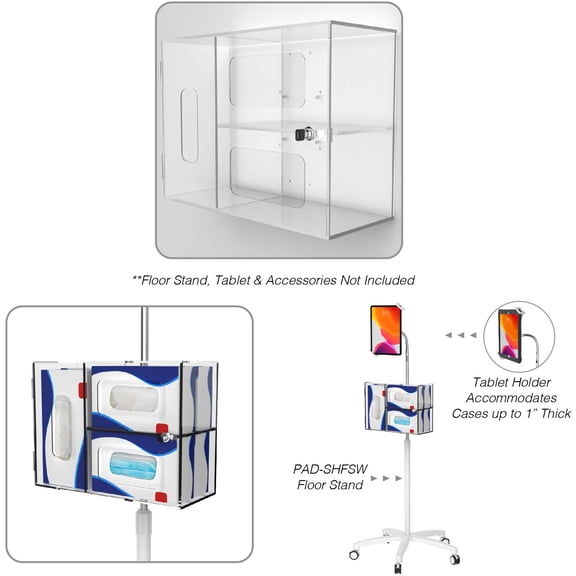 CTA Digital ADD-GLVBOX Security-Box Acrylic Sanitizing Kit