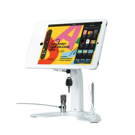 CTA Digital - Dual Security Kiosk Stand with Locking Case and Cable for 10.2-Inch iPad