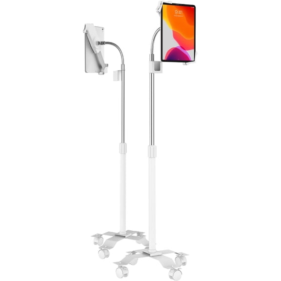 CTA Digital PAD-CGSW Compact Gooseneck Floor Stand for 7-Inch to 13-Inch Tablets
