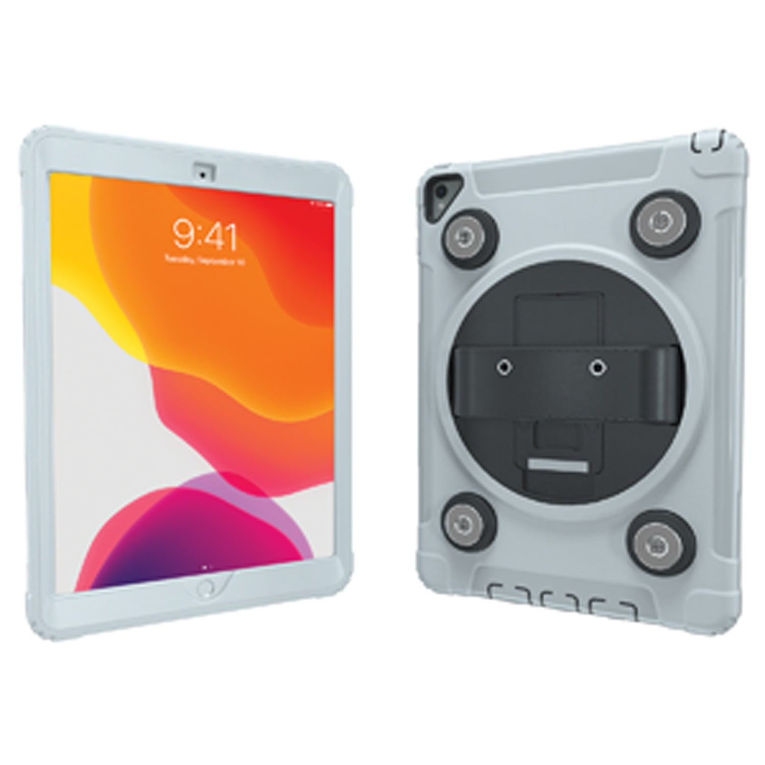 Cta Digital Magnetic Splashproof Case With Metal Mounting Plates For Ipad (white) (pack of 1 Ea) main image 1