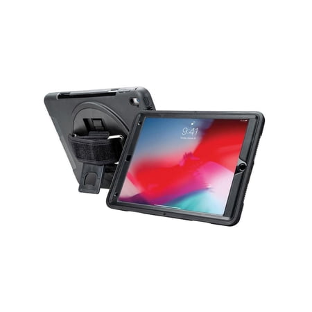 CTA Digital Carrying Case for 10.2" to 10.5" Apple iPad (7th Generation), iPad Pro, iPad Air (3rd Generation) Tablet - Black - Impact Resistant, Drop Resistant - Silicone Exterior - Hand Strap - 10.3"