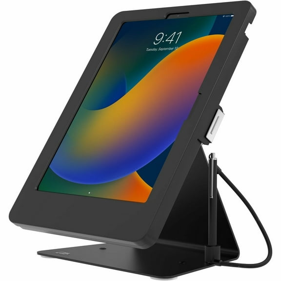 CTA Kiosk Stand w/ Stylus for iPad 10 iPad Air 4 & 5 & 11" iPad Pro Black
