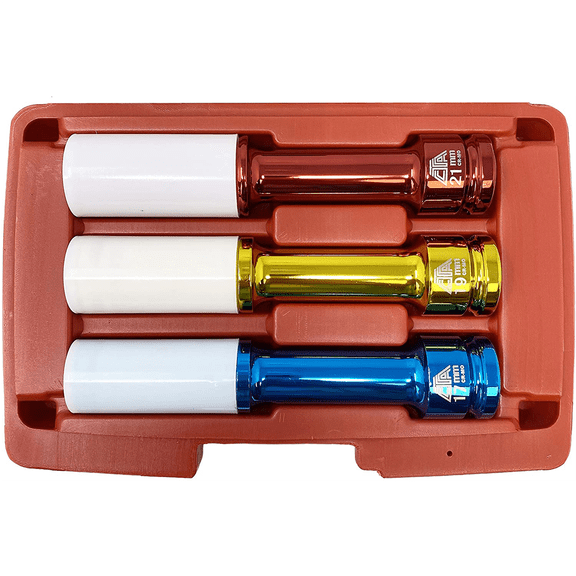 CTA Manufacturing 3 Piece Extended Lug Nut Socket Set